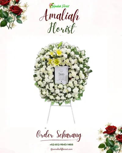 Krans Bunga Duka Cita aquarius boutique hotel palangkaraya