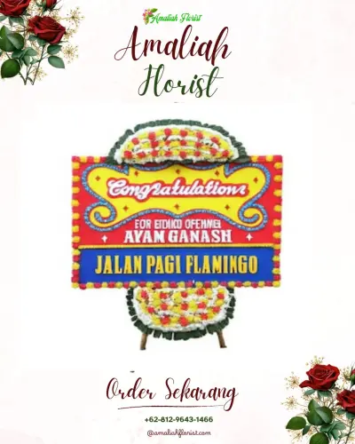 Bunga Papan Congratulation aquarius boutique hotel palangkaraya